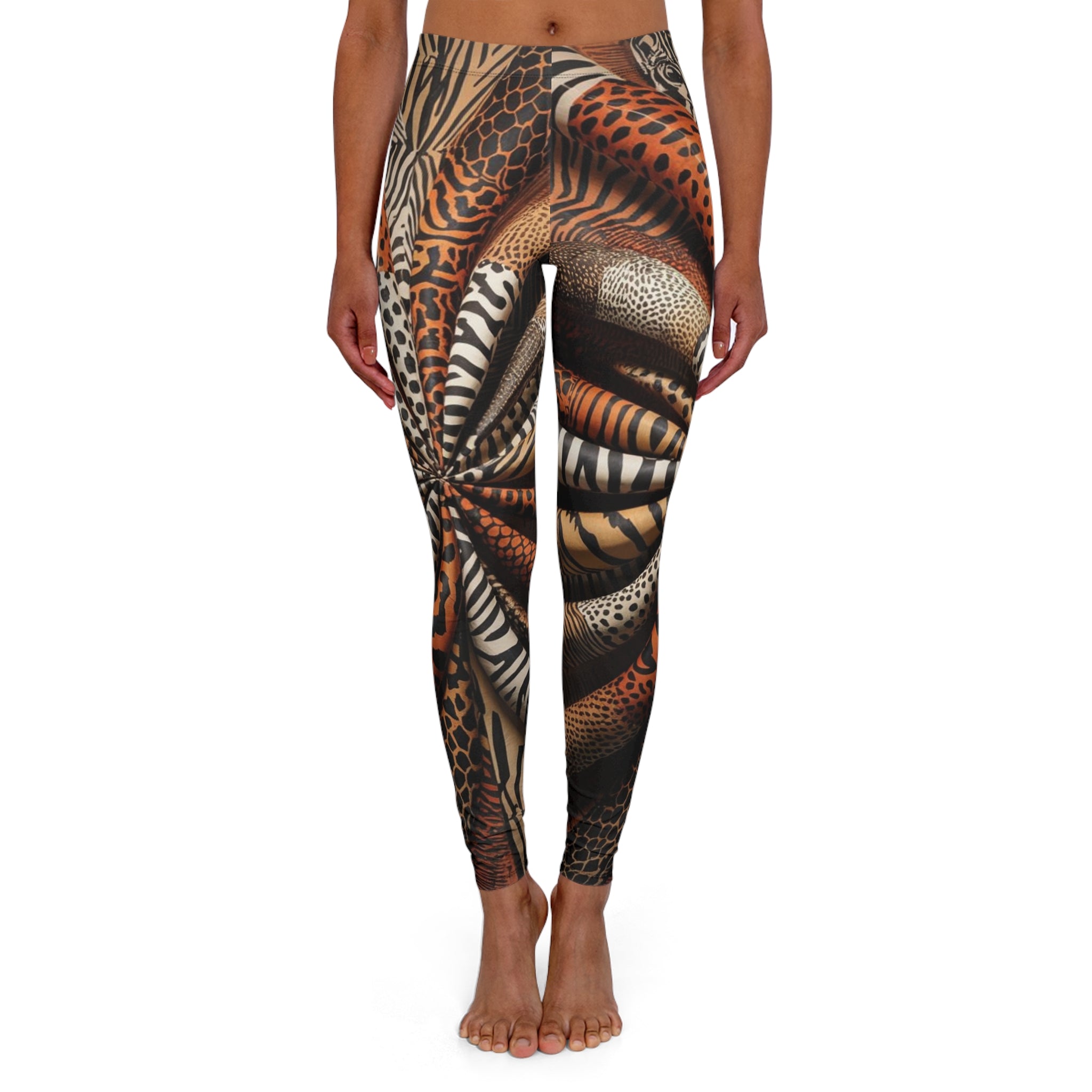Trendy Animal Print Leggings, Fashionable Workout Leggings, Unique Casual Bottoms, Stylish Yoga Pants, Comfortable Lounge